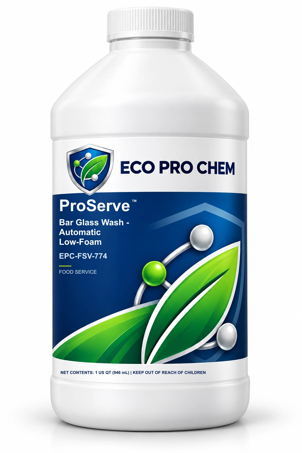 ProServe™ Bar Glass Wash - Automatic Low-Foam